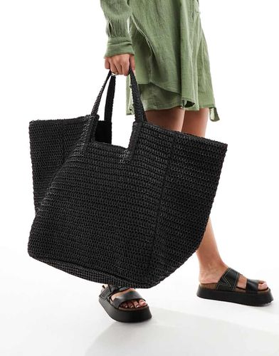 Borsa da spalla oversize nera - South Beach - Modalova