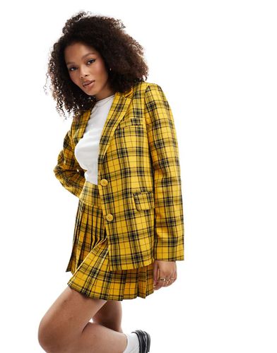 Clueless - Blazer sartoriale a quadri in coordinato - Something New - Modalova