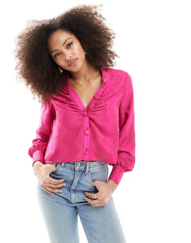 Camicia fucsia con bottoni - Scalpers - Modalova