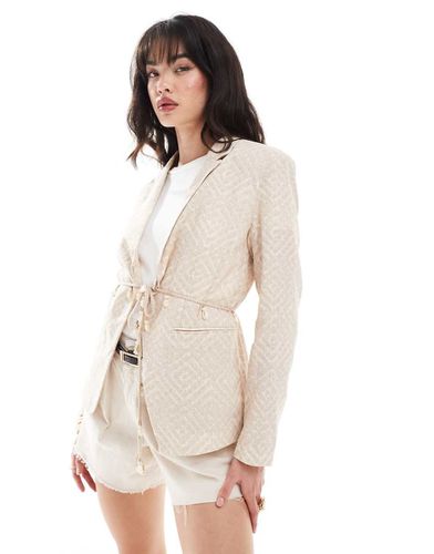 Blazer con stampa e finiture - Scalpers - Modalova