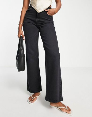 Alice - Jeans a fondo ampio neri in cotone - BLACK - Selected - Modalova