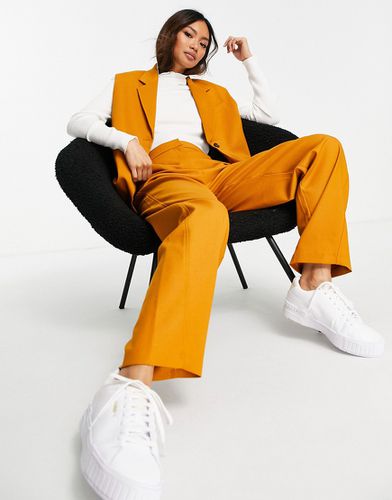 Pantaloni da abito sartoriali arancioni in coordinato - ORANGE - Selected - Modalova