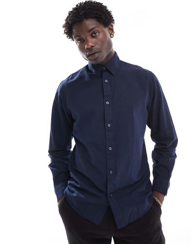 Camicia a maniche lunghe in lino - Selected Homme - Modalova