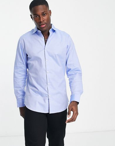 Camicia slim elegante azzurra facile da stirare - Selected Homme - Modalova