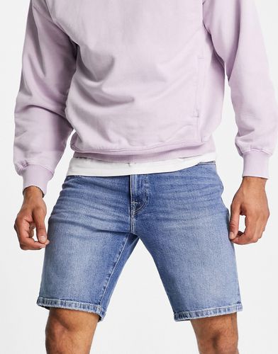 Pantaloncini di jeans in cotone lavaggio medio - LBLUE - Selected Homme - Modalova
