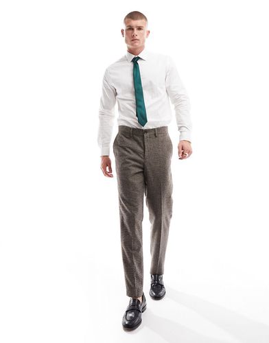 Pantaloni slim eleganti marroni - Selected Homme - Modalova