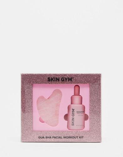 Skins Gym - Kit viso da allenamento: Gua Sha al quarzo rosa e olio viso - Skin Gym - Modalova