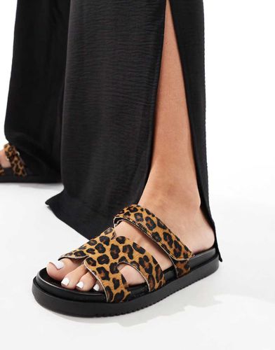 Missile - Sliders leopardate con fascette in pelle - Steve Madden - Modalova