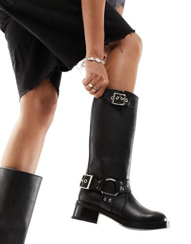 Beau - Stivaletti biker in pelle con catenine - Steve Madden - Modalova