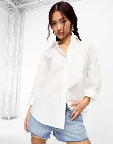 Camicia oversize in cotone - Stradivarius - Modalova