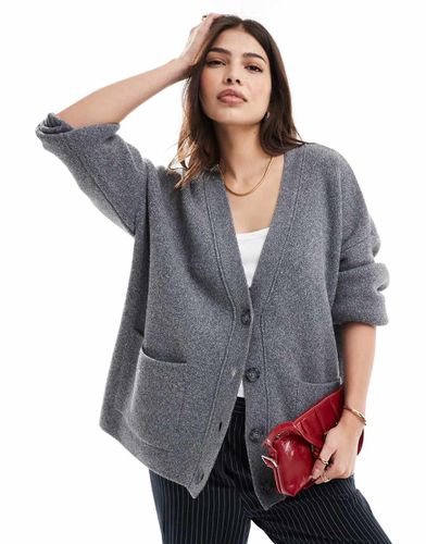 Cardigan oversize in maglia - Stradivarius - Modalova