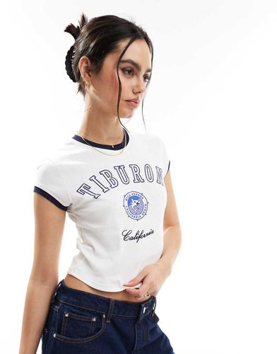 STR - T-shirt con profili a contrasto - Stradivarius - Modalova