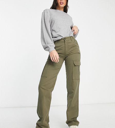 Tall - Pantaloni cargo dritti kaki - Stradivarius - Modalova