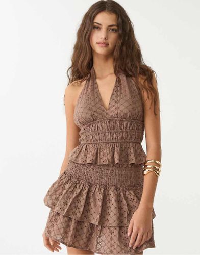 Top dos nu en broderie anglaise - Stradivarius - Modalova
