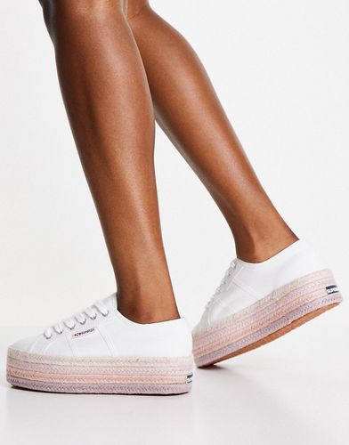 Cotrope - Sneakers espadrilles flatform bianche e rosa - Superga - Modalova