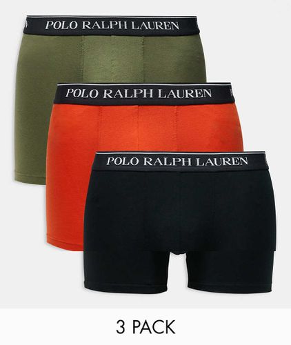 Confezione da 3 paia di boxer aderenti con fascia in vita con logo - Polo Ralph Lauren - Modalova