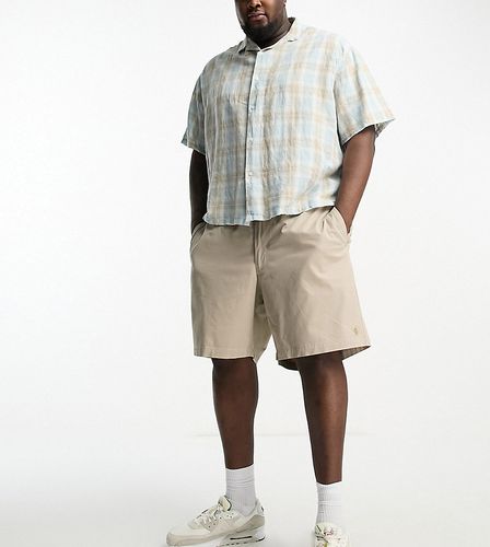 Big & Tall - Prepster - Pantaloncini in twill elasticizzato color cuoio con logo - Polo Ralph Lauren - Modalova