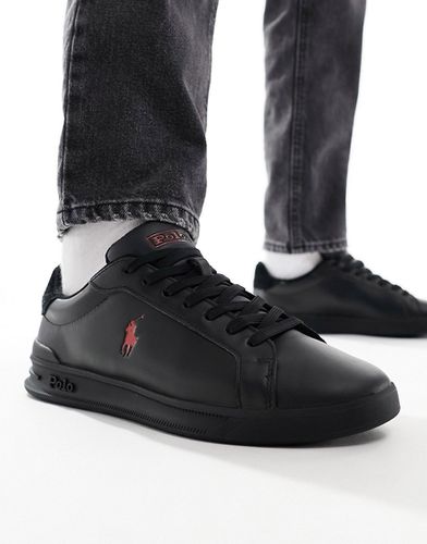 Heritage Court - Sneakers nere con logo rosso - Polo Ralph Lauren - Modalova