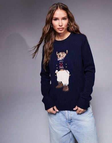 Maglione lavorato in cotone con orsetto - Polo Ralph Lauren - Modalova