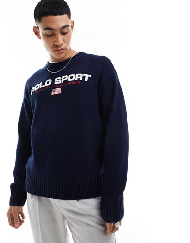 Sport Capsule - Maglione oversize in cotone con logo - Polo Ralph Lauren - Modalova