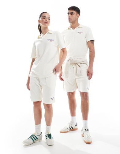 Sport Capsule - Short d'ensemble en tissu éponge léger avec petit logo - Crème - Polo Ralph Lauren - Modalova