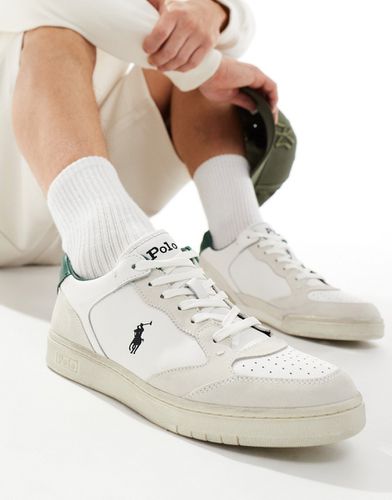 Polo Court Lux - Sneakers color crema scamosciate con logo - Polo Ralph Lauren - Modalova