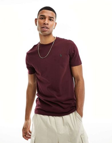 T-shirt bordeaux con logo - Polo Ralph Lauren - Modalova