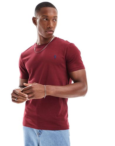 T-shirt bordeaux con logo - Polo Ralph Lauren - Modalova