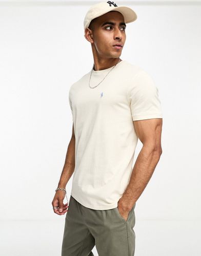 T-shirt color crema con logo - Polo Ralph Lauren - Modalova