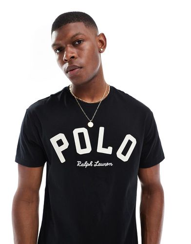 T-shirt oversize classica nera con logo stile college - Polo Ralph Lauren - Modalova