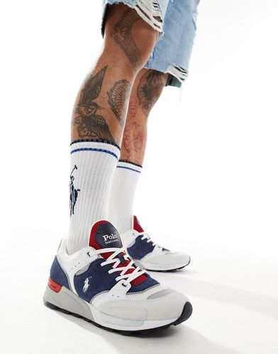 Trackster 200 - Sneakers blu, bianche e rosse con logo - Polo Ralph Lauren - Modalova