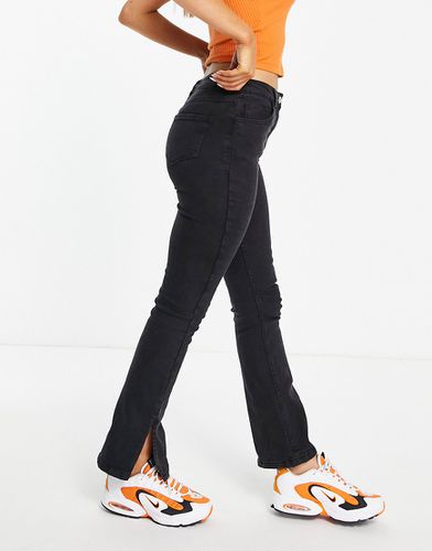 Jeans a zampa color antracite con spacco laterale - Parisian - Modalova