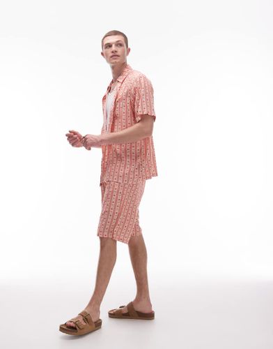 Cruz - Short décontracté brodé d'ensemble - Terracotta - Parlez - Modalova