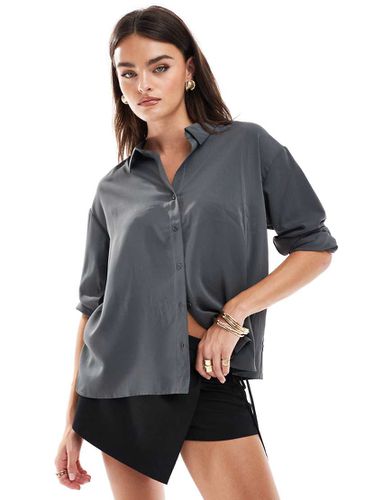 Camicia oversize squadrata magnete - Pieces - Modalova