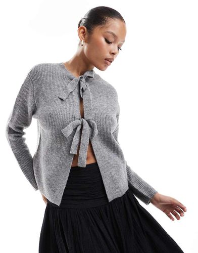 Cardigan double-face allacciato sul davanti - Pieces - Modalova