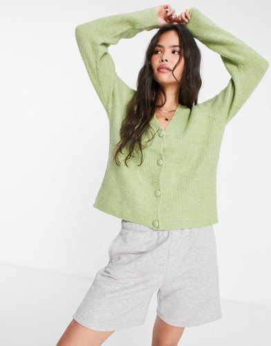 Pieces - Cardigan in maglia verde - Pieces - Modalova