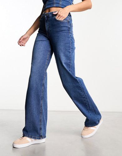 Peggy - Jeans a fondo ampio medio a vita alta - Pieces - Modalova