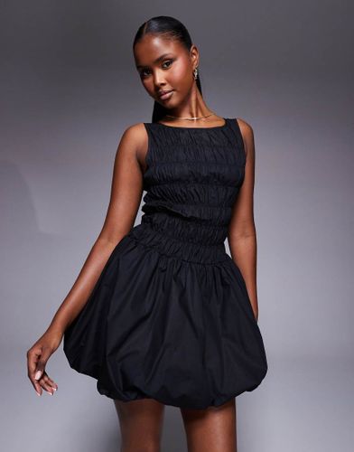 Demure - Robe courte froncée à ourlet boule - Princess Polly - Modalova