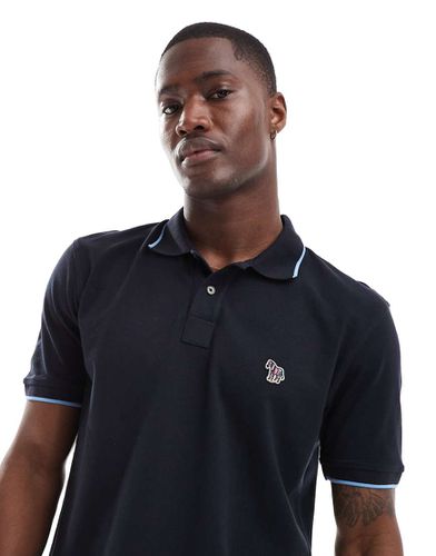 Polo con colletto a contrasto regular fit con logo - PS Paul Smith - Modalova