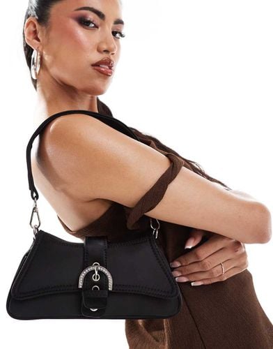 Sonja - Borsa a mano nera con fibbia gioiello e manico superiore - Public Desire - Modalova