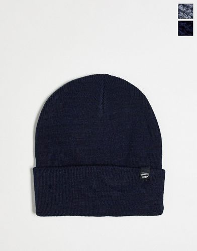 Confezione da 2 berretti color blu navy e - Pull & Bear - Modalova