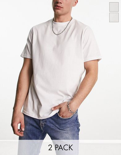 Confezione da 2 T-shirt basic bianche - Pull & Bear - Modalova