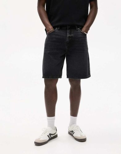 Bermuda classique en jean - Noir délavé - Pull & bear - Modalova
