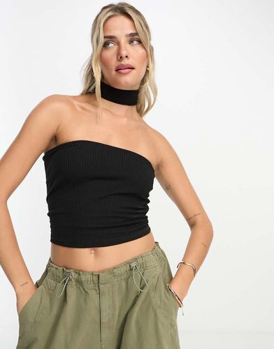 Fascia nera con laccio sul collo - Pull & Bear - Modalova