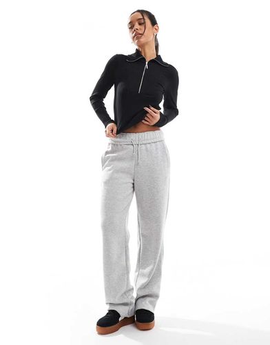 Joggers a fondo ampio stile boyfriend grigi - Pull & Bear - Modalova