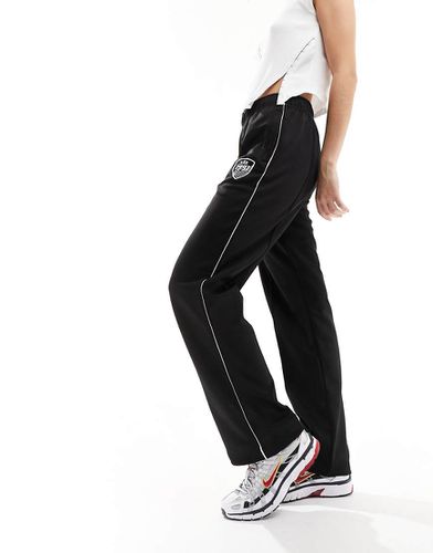 Joggers neri sportivi dritti in coordinato - Pull & Bear - Modalova