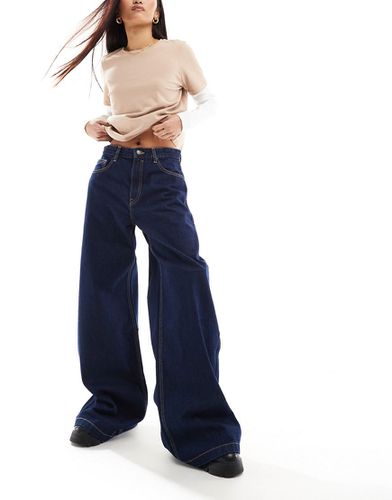 Jeans a fondo super ampio color indaco - Pull & Bear - Modalova