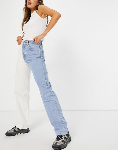 Jeans anni '90 in due tonalità blu e bianchi - Pull & Bear - Modalova