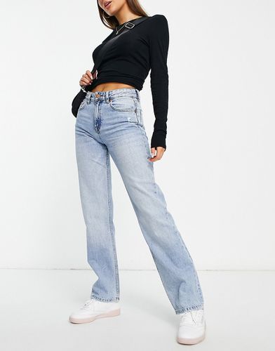 Jeans dritti azzurri a vita bassa - Pull & Bear - Modalova