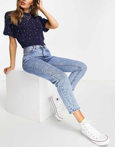 Mom jeans a vita media medio - Pull & Bear - Modalova